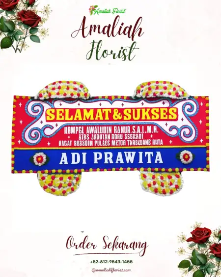 Papan Bunga Ucapan Selamat Maor